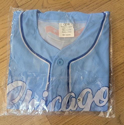NEW! Chicago Dogs Opening Night Baseball Jersey Giveaway 5-9-2025 - Medium