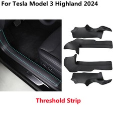 For Tesla Model3 Highland 2024 Front Rear Door Sill Pad Pedal Threshold Strip