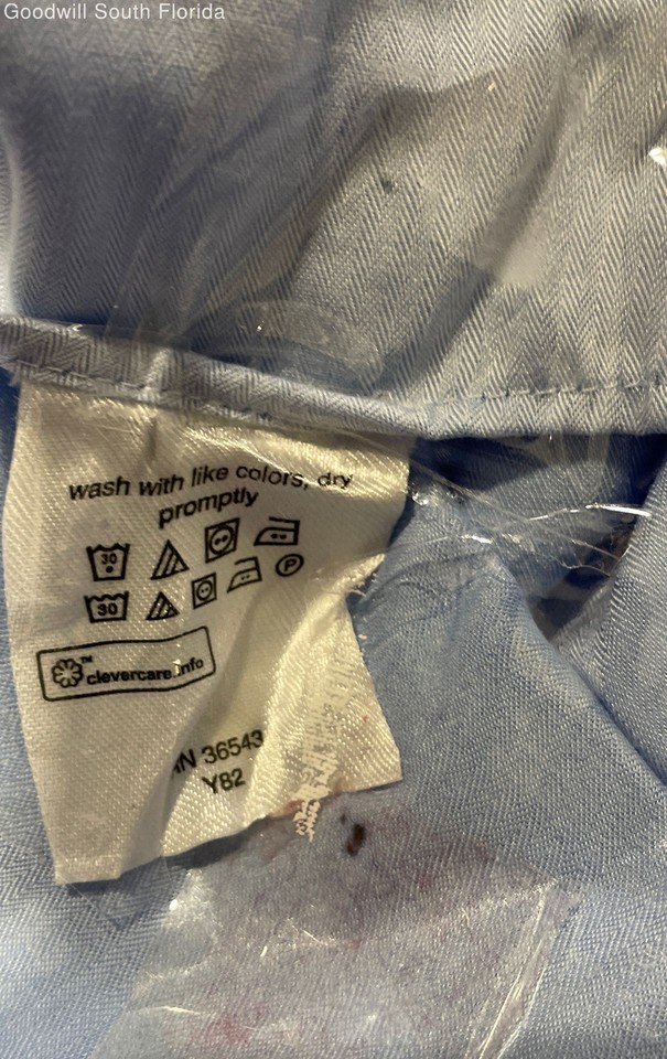 Calvin Klein Mens Blue Shirt Size 17 1/2 eBay