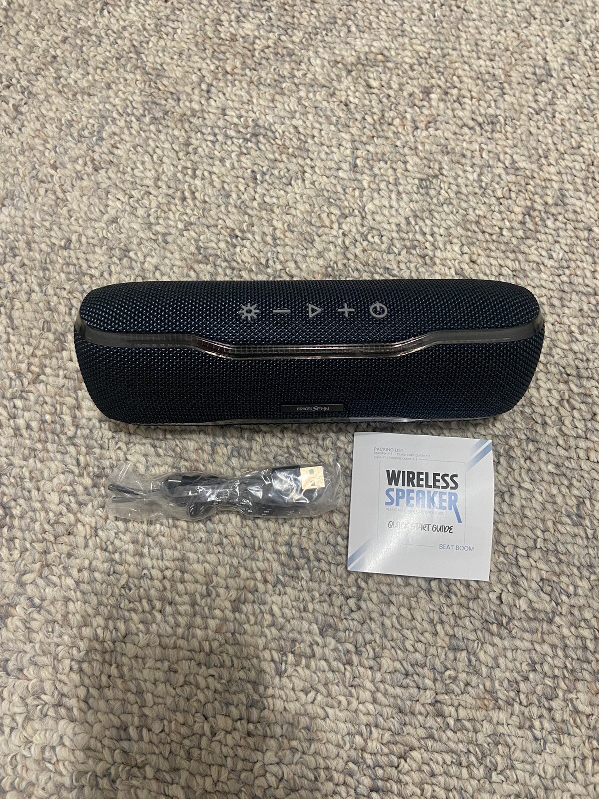 Portable Wireless Bluetooth Speaker with High-Quality Sound-image