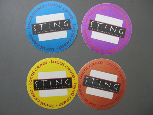 Sting satin cloth backstage pass stickers FOUR Ten Summoners Circles - OTTO ! - 第 1/1 張圖片