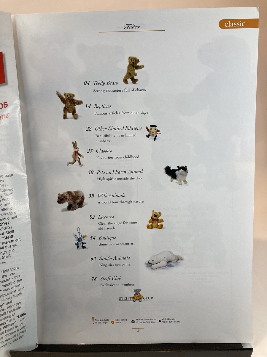 Steiff Collection Classic Catalog 2005 –125 Year Anniversary Steiff Collection Classic Catalog 2005 –125 Year Anniversary