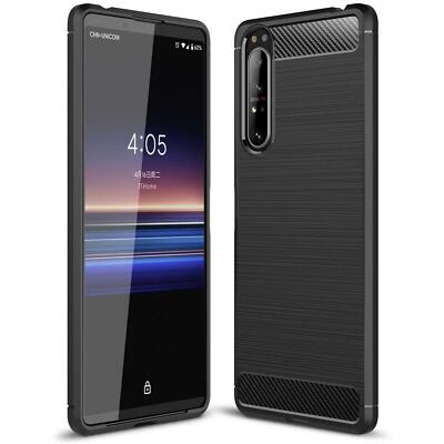 Hülle Carbon für Sony Xperia 5 III Schutzhülle Handy Case TPU Cover Handyhülle