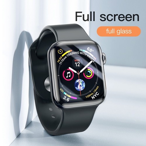 PELLICOLA VETRO TEMPERATO CURVO 11D per Apple Watch series 7 Cassa da 41 / 45 mm - Foto 4 di 9