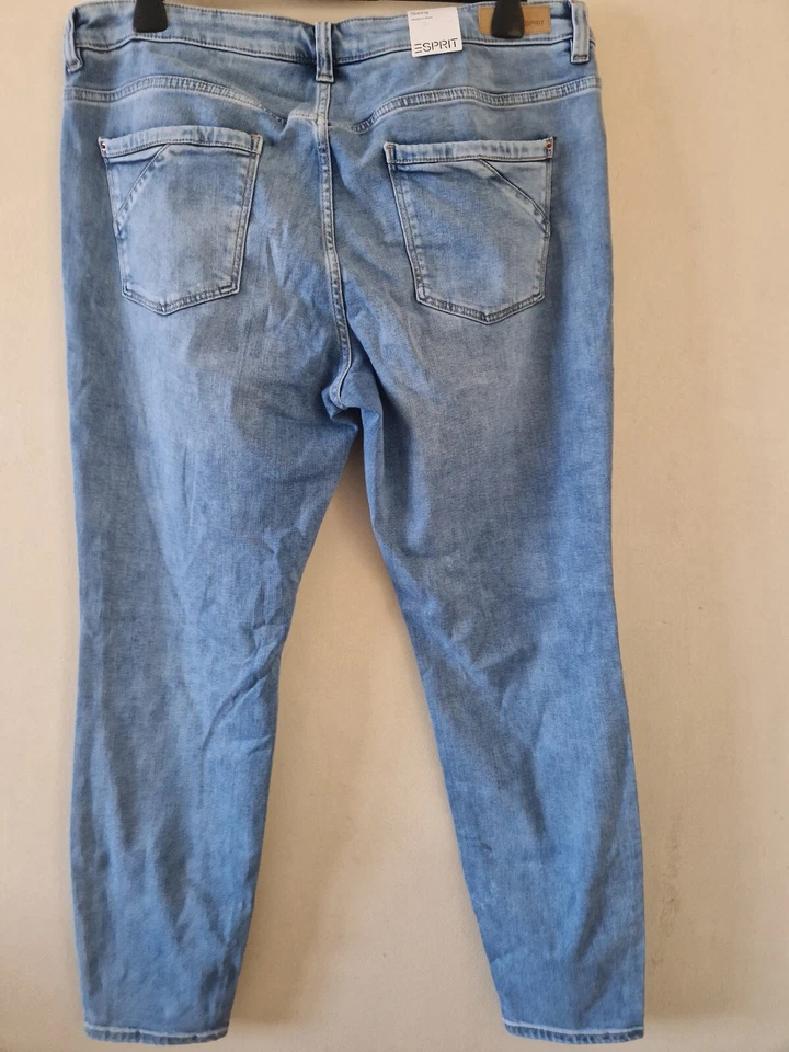 Esprit Curvy Jeans Blue Wash Stretch Skinny Denim Medium Rise W36/32, W37/L32 - Image 3 of 4