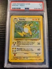 PSA 5 EX - 1999 Pokemon Base Set Unlimited RAICHU Holo Rare #14/102