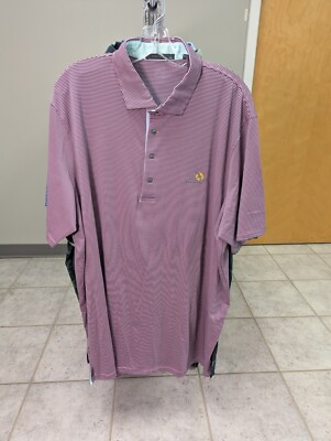 NWT MEN'S GREYSON SARANAC POLO, SIZE: 2XL, COLOR: WILD ROSE (M13)