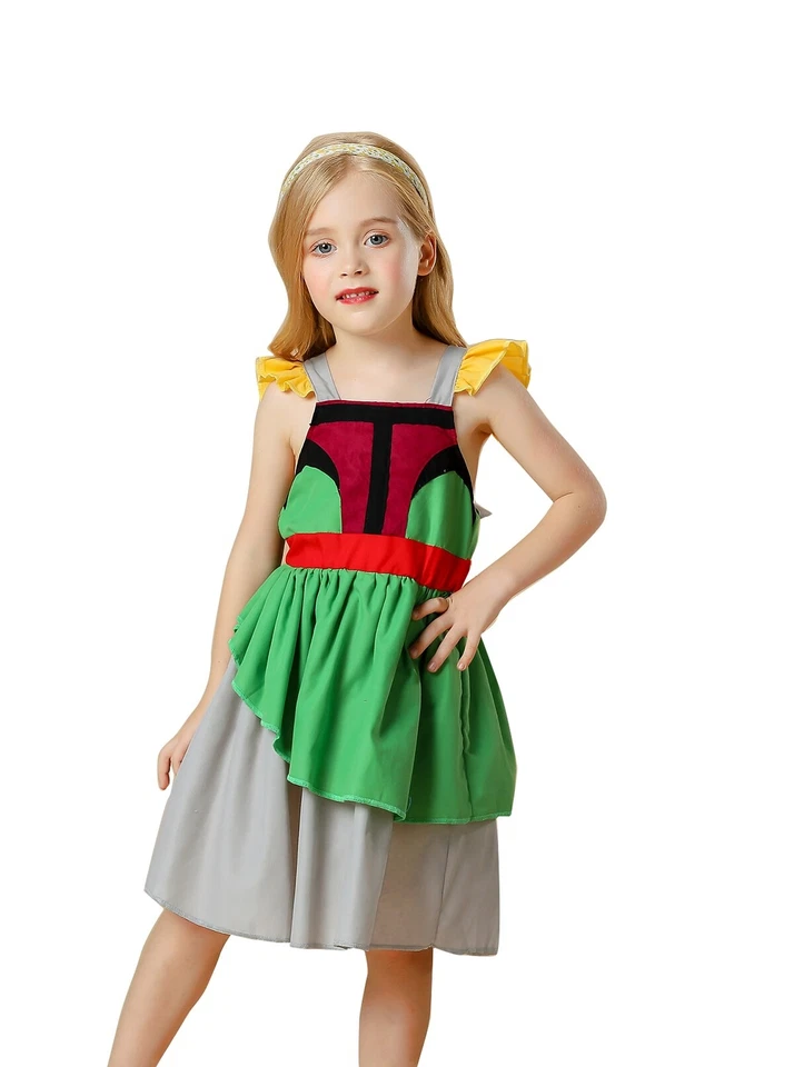 Wilderness Costume Theme Twirl Dress animal kingdom outfit Girls Explorer Dress - Image 4 of 4