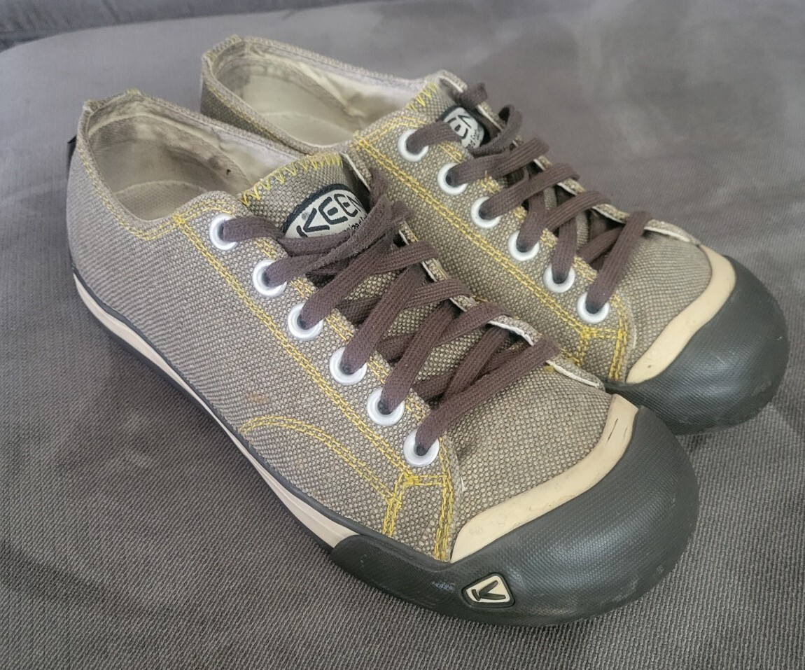 KEEN WOMENS 8 GREEN CORONADO III CANVAS CASUAL SNEAKER SHOES LACE UP | eBay