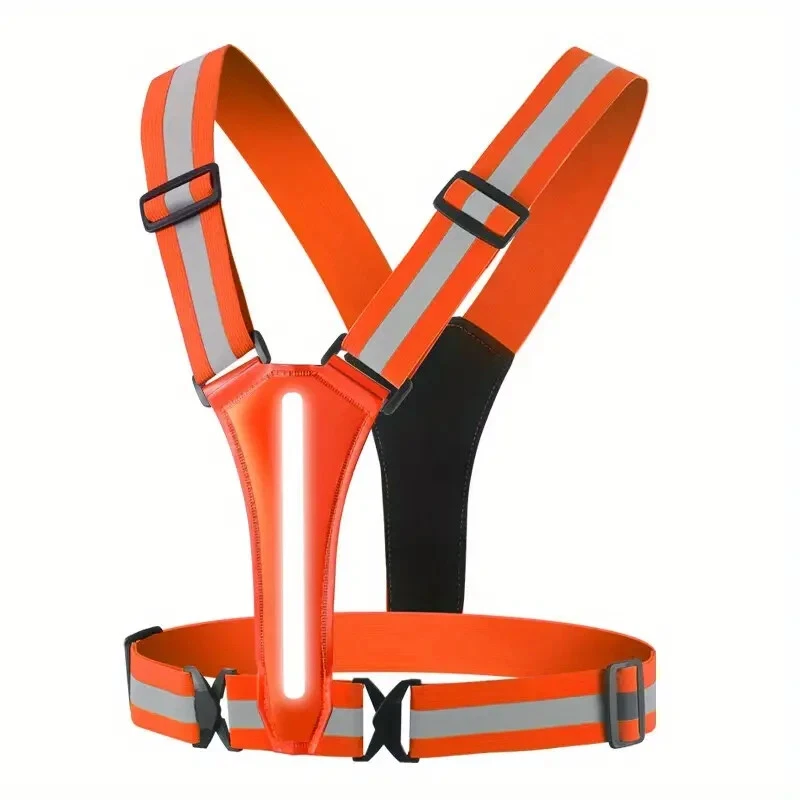 High Visibility Rechargeable LED Light Up Running Vest, Adjustable Night Running - Image 4 of 4