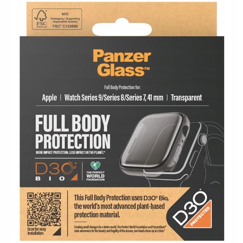 Hülle mit gehärtetem Glas für Watch 9/8/7 41 mm PanzerGlass Case Cover Hartglas - Zdjęcie 6 z 6
