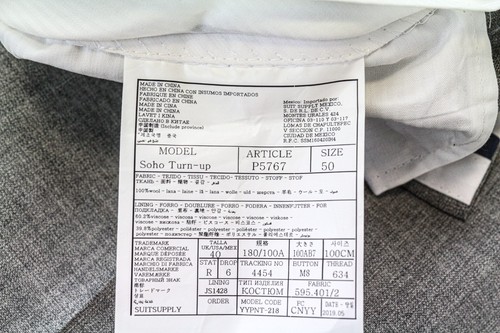 SUITSUPPLY Soho Men Trousers UK40R Grey Pure Wool Turn-Up Pleated Front - Picture 5 of 6