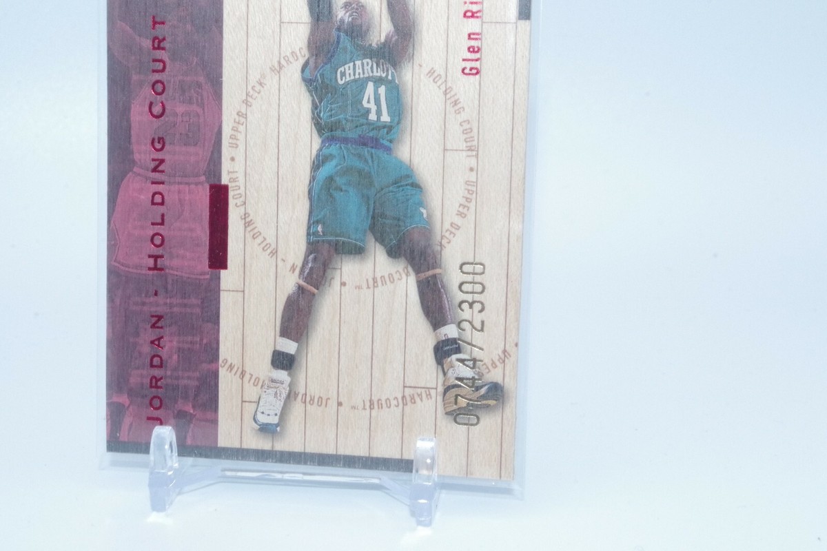 Michael Jordan Glen Rice Upper Deck Hardcourt Holding Court J3 