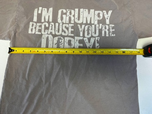 I’m Grumpy Because You’re Dopey Disney Parks Gray Hanes T-shirt Mens Medium M - Picture 6 of 10