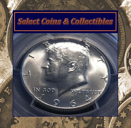 1964-D Kennedy Half Dollar 50 Cents BU PCGS MS65 Searing Lustrous Gem! #3037