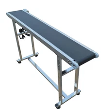 TechTongda 59" x 7.8"   Belt Conveyor PVC Belt Transport Machine Industrial Tool