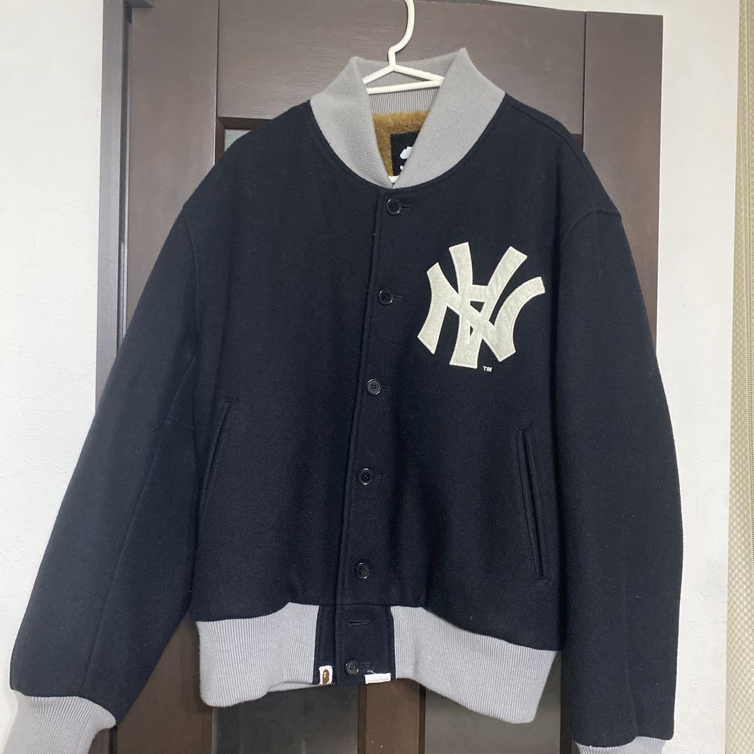 A BATHING APE x NEIGHBORHOOD 90s Stadium Jacket Limited Edition