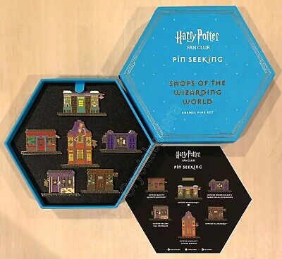 Harry Potter Fan Club Pin Seeking Shops of The Wizarding World Enamel 6 Pin  Set