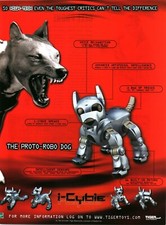 2001 VINTAGE PRINT AD - THE PROTO-ROBO DOG i-CYBIE TIGER TOYS HIGH TECH AD ONLY