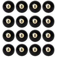 16-Pack 2-1/4" Regulation Size Billiard Eight 8 Pool Ball Replacement Pool Ball