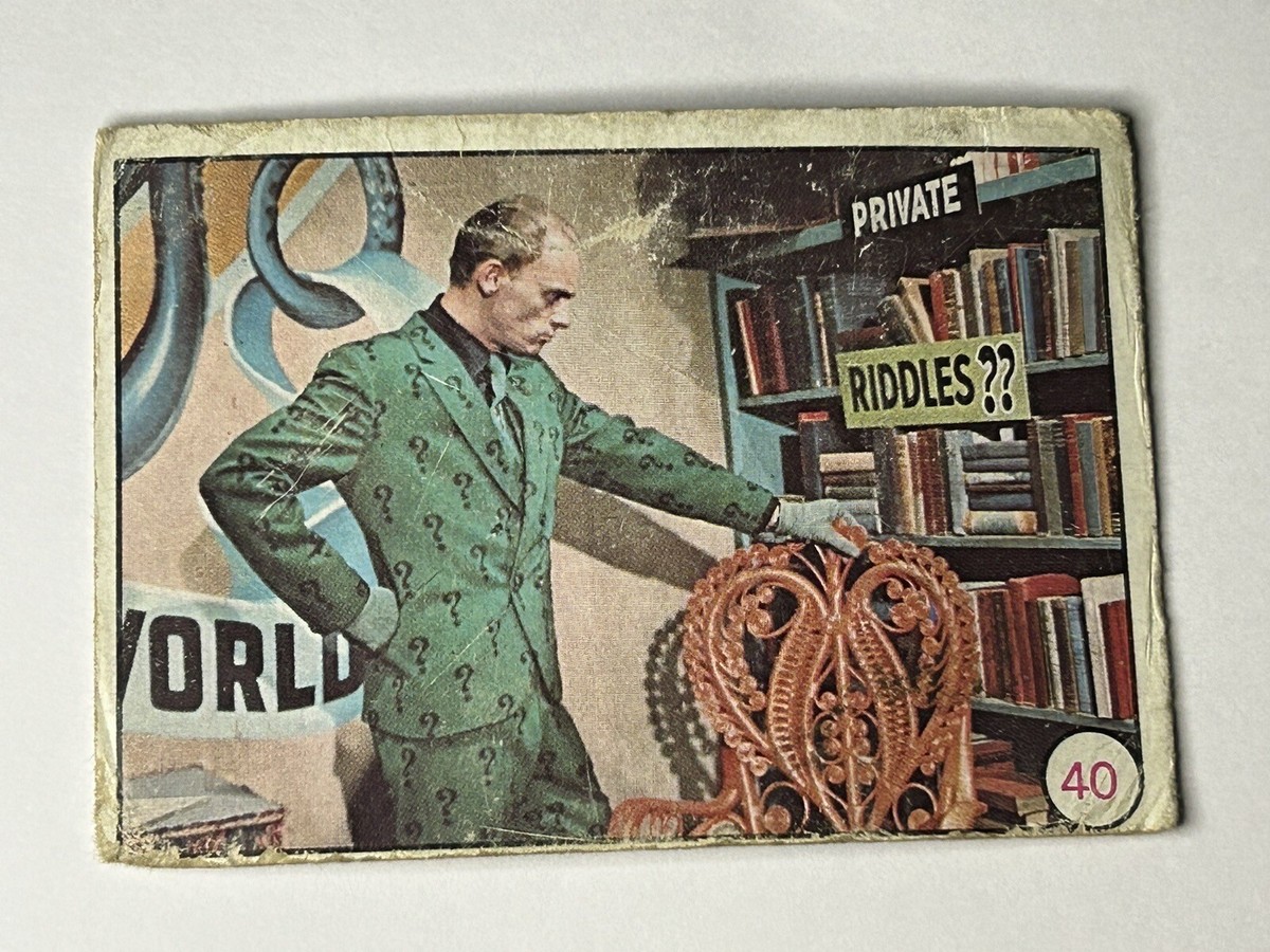 バッドマントランプ 1966 TOPPS BATMAN BAT LAFFS GUM CARD # 44 (B) THE PENGUIN
