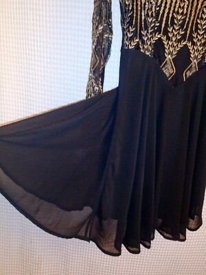 altar'd state black and gold dress Altar'd State Black Sequin Dress NWT- Size XS main image 0