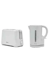 PIFCO 2 slice variable browing toaster & 1.7L cordless jug Kettle Grey