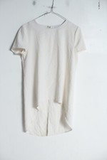 Glamorous Womens Waterfall Back Chiffon Top - Cream - Size 8 (E29)