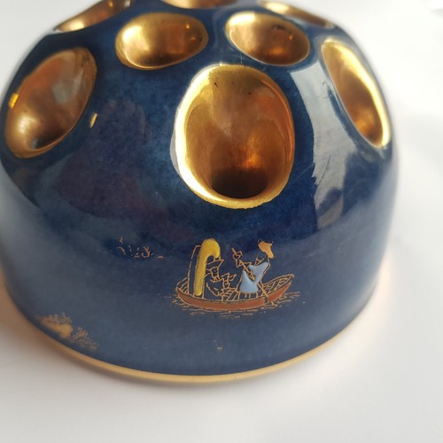 Antique Carlton Ware Mikado Flower Frog ceramic Chinoiserie Art Deco England - Picture 8 of 18