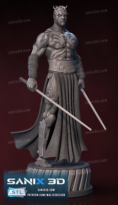 Darth Maul  Star Wars Figur Skulptur Fan Art Harz versch. Größen 3D Druck