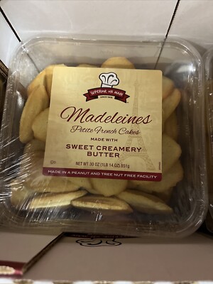 New Fresh Madeleines Petite French Cakes - Sweet Creamy Buttery Pastry, 30oz