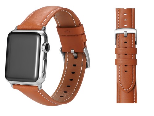 Pasek do zegarka Skórzany pasek do zegarka Apple Watch Series 1-7 8 9 10 SE ULTRA iWatch Zegarek - Zdjęcie 12 z 36