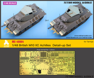 Tetra Model ME48004 1/48 British M10 IIC Achilles Detail Up Set for Tamiya