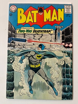 Batman #166 VF/NM DC Silver Age Comic Book Gotham Joker Robin Bruce Wayne 3 J246
