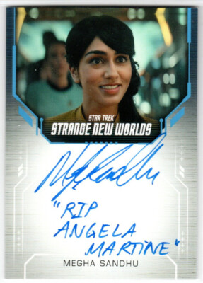STAR TREK SNW STRANGE NEW WORLDS SEASON 1 MEGHA SANDHU INSCRIPTION ...