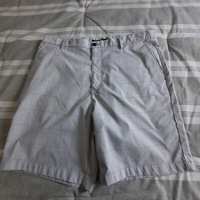 Mens Chaps Golf Cream  Check Shorts Size 38 