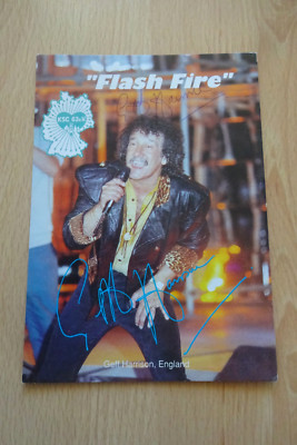 Geff Harrison autograph signed 10x15 cm postcard 