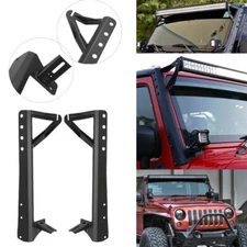 A Pillar 52"inch Light Bar Windshield Mount Brackets For 07-18 Jeep Wrangler JK