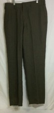 VINTAGE MEN'S POLY/WOOL GABARDINE TROUSERS, 31S, PRE-OWNED