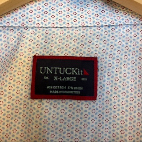 Untuckit manica corta abbottonata uomo taglia XL - Foto 2 di 6