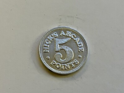 Nicks Arcade 5 Points 5th Ave Funland Token Coin | eBay