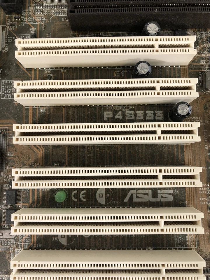 ASUS P4S333 ATX Socket 478 Motherboard W/ IO Shield | tested working - Image 2 of 4