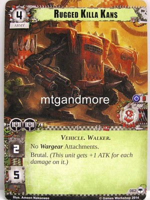Warhammer 40000 Conquest LCG - Rugged Killa Kans  #062 - Base Set