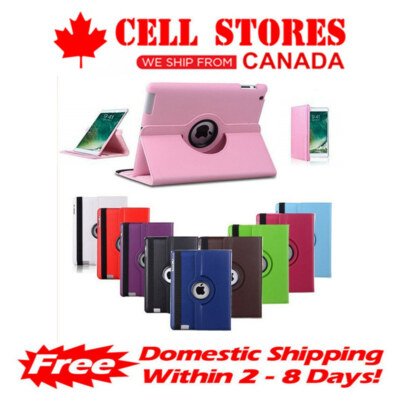 360 Rotating Leather Stand Folio Case Smart Cover for iPad Mini 1 2 3