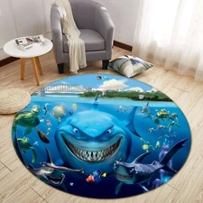 3D Underwater World Shark NAO3885 Game Rug Mat Elegant Photo Carpet Mat Fay