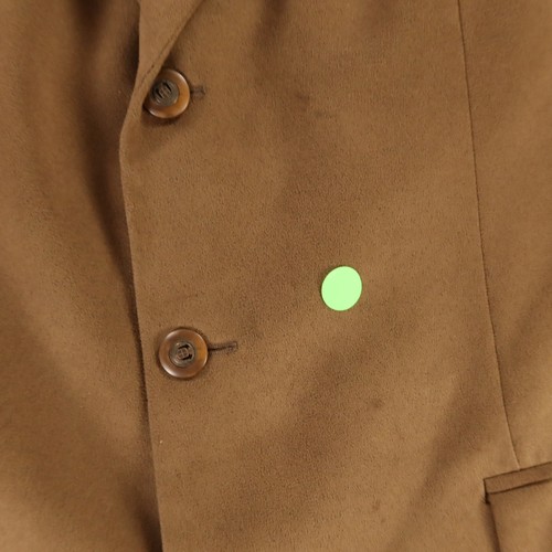 Brandini Jacket L Brown Suede Polyester Soft Blazer Sport Coat 44L - Picture 7 of 17