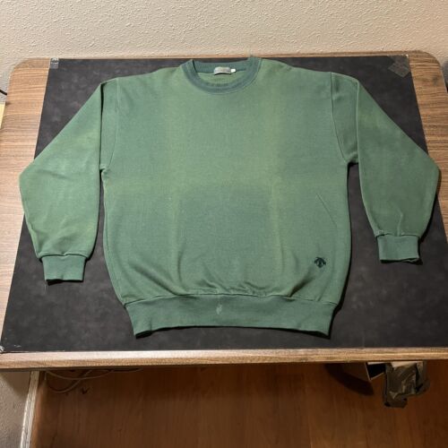 Vintage Descente Golf Sweatshirt Made In Japan 1980s Sweater Crewneck Jacket Men - Afbeelding 1 van 17
