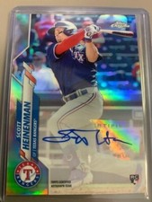 2020 Topps Chrome Update Scott Heineman RC Auto Refractor #USA-SH / NAME ERROR