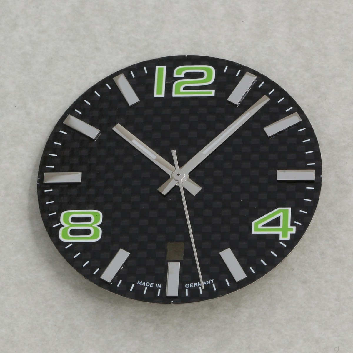 L=17,5 Mm, Zeigersatz Für ETA 2824-2, Schwarz Matt, Weiße Leuchtm