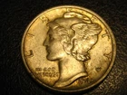 1943-P 90% Silver Mercury Head Dime Uncirculated #3